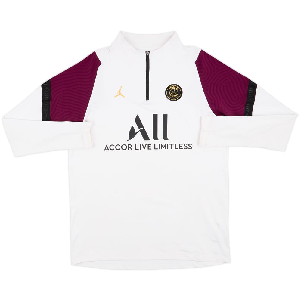 2020-21 Paris Saint-Germain x Air Jordan 1/4 Zip Drill Top - 5/10 - (L)