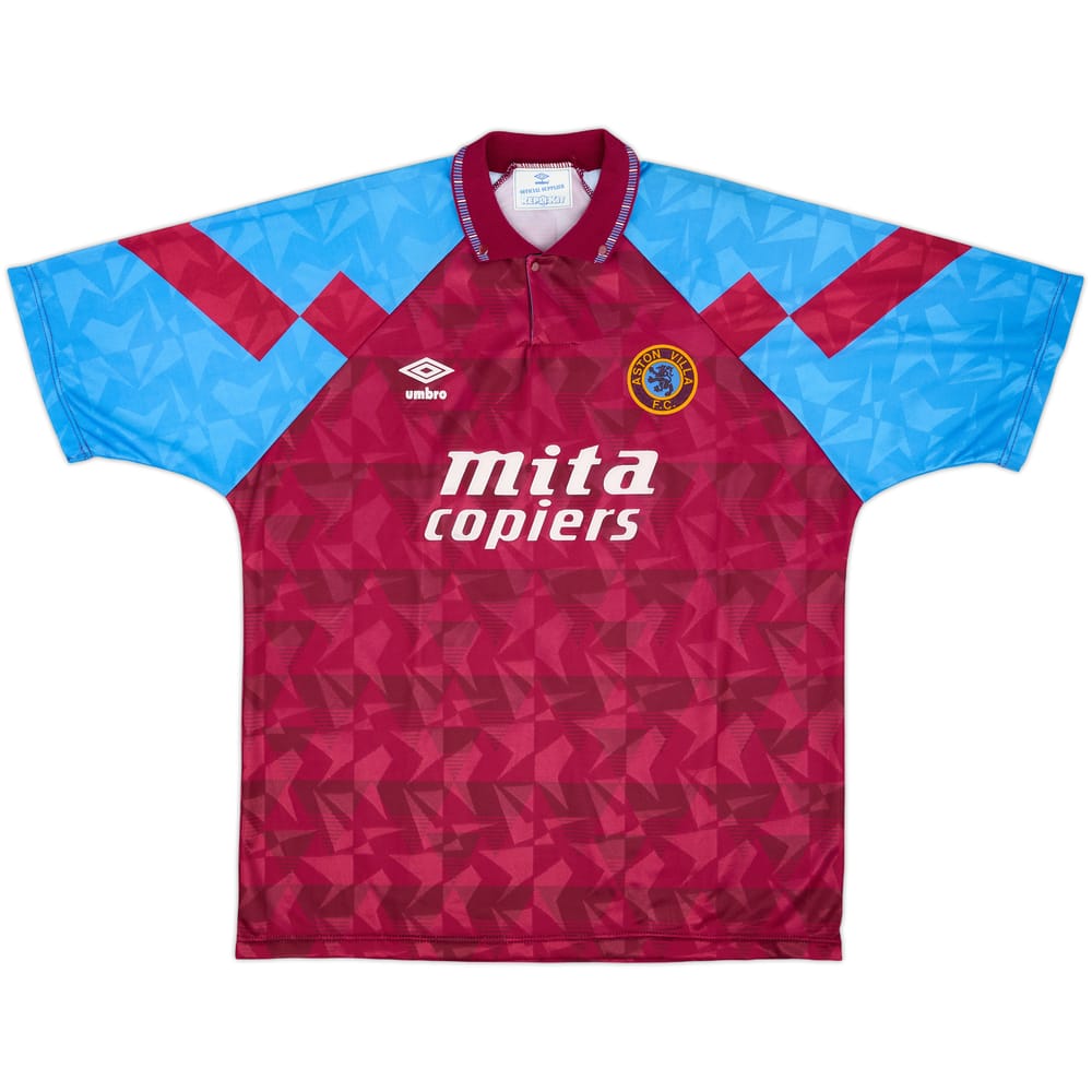 1990-92 Aston Villa Home Shirt - 10/10 - (XL)