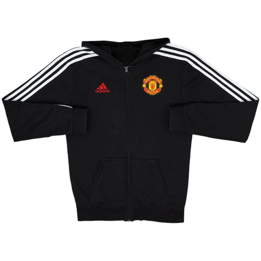2015-16 Manchester United adidas Hooded Track Jacket - 6/10 - (S)