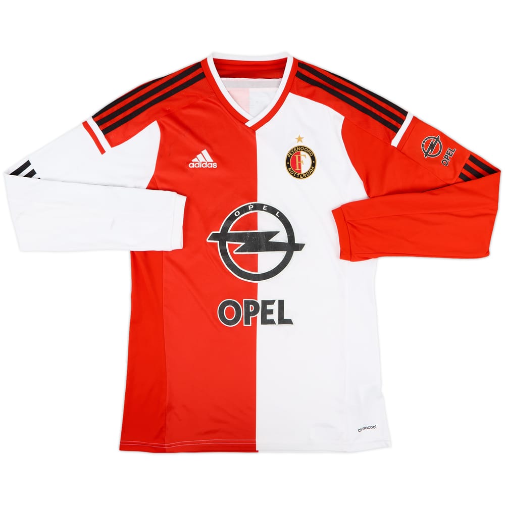 2014-15 Feyenoord Home L/S Shirt - 6/10 - (L)