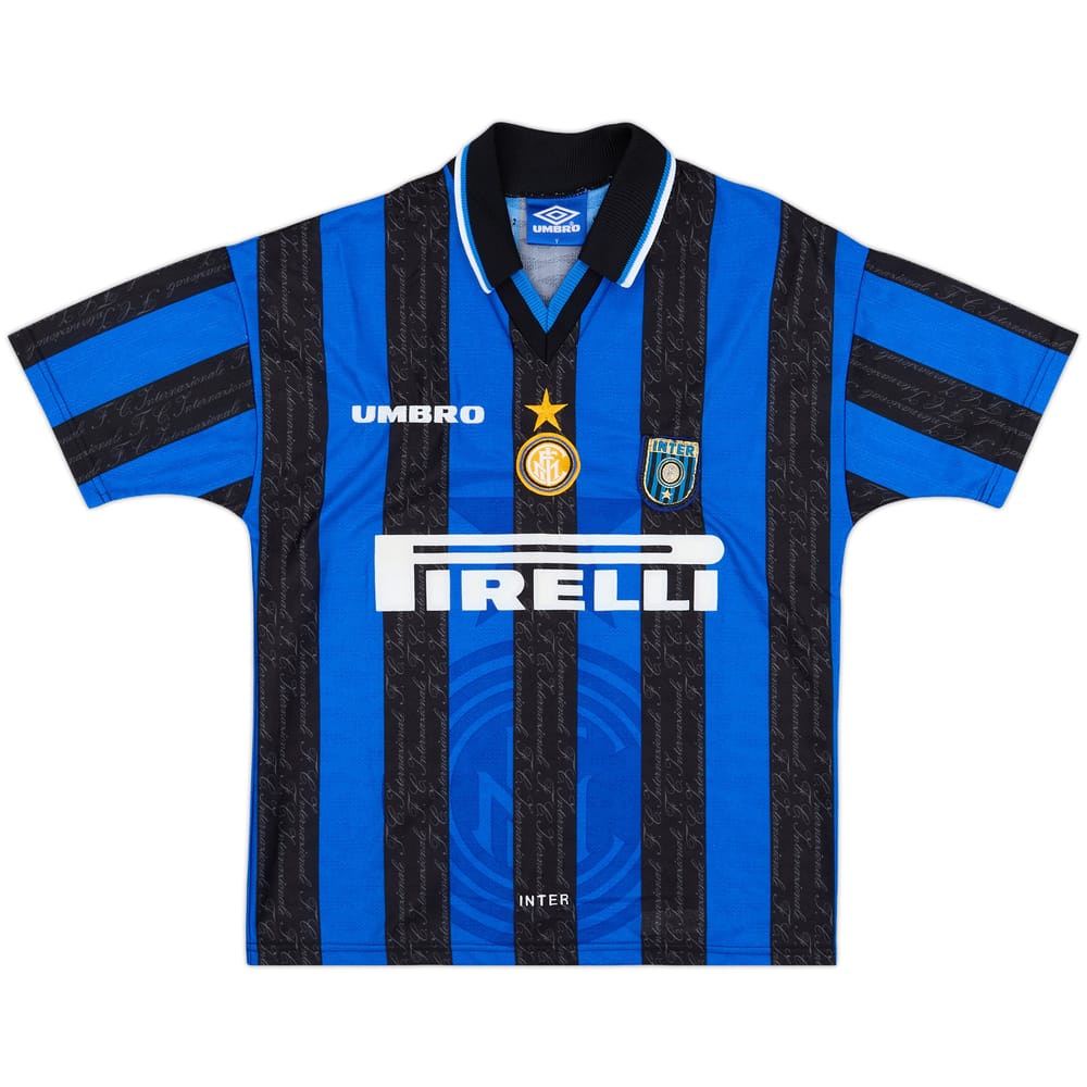1997-98 Inter Milan Home Shirt - 9/10 - (Y)