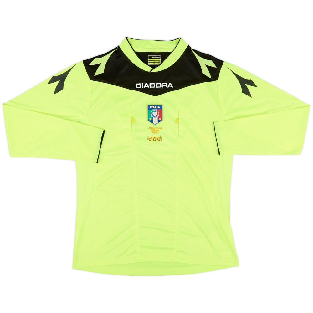 2014-15 Italy Diadora Referee L/S Shirt - 9/10 - (M)