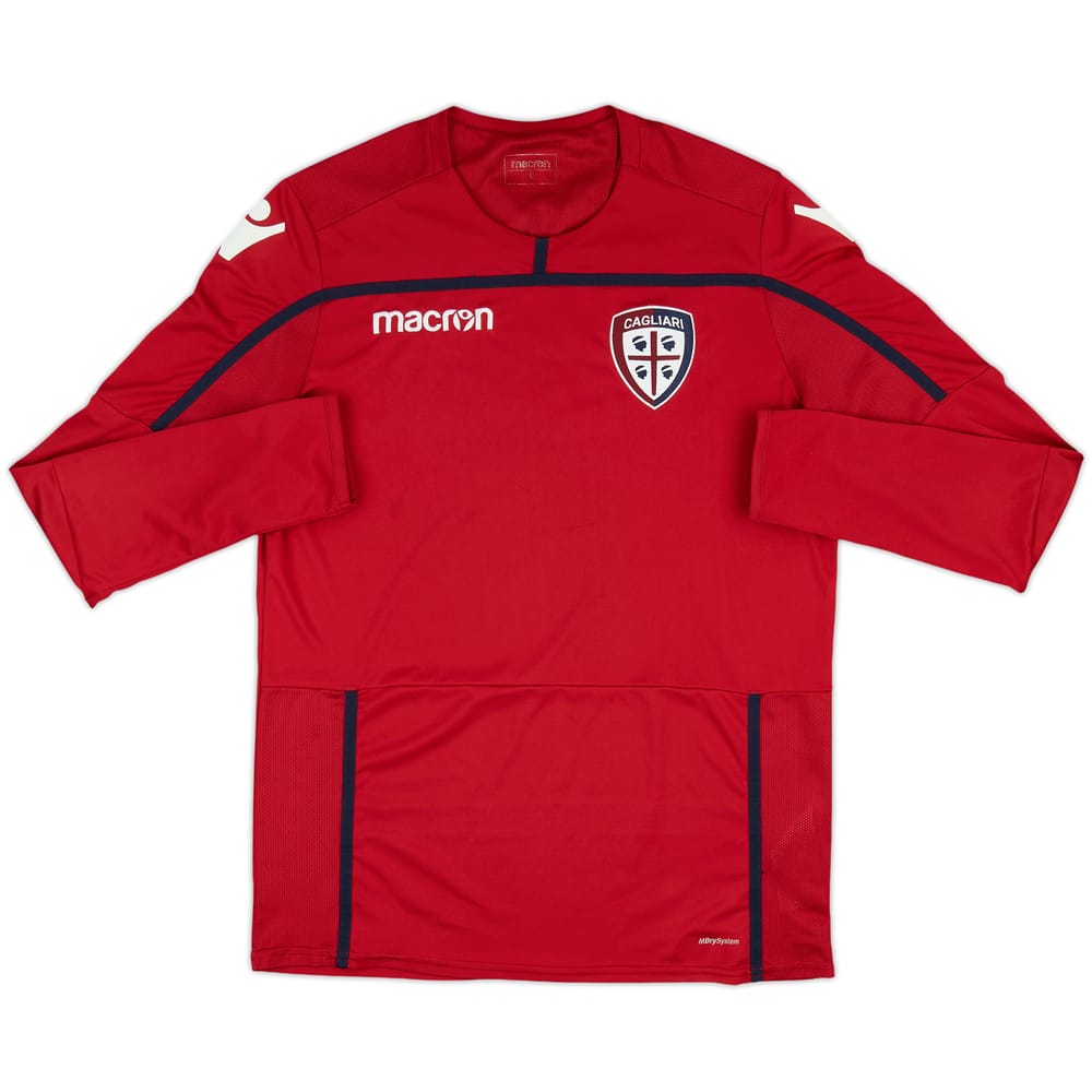 2016-17 Cagliari Macron Training L/S Shirt - 7/10 - (L)
