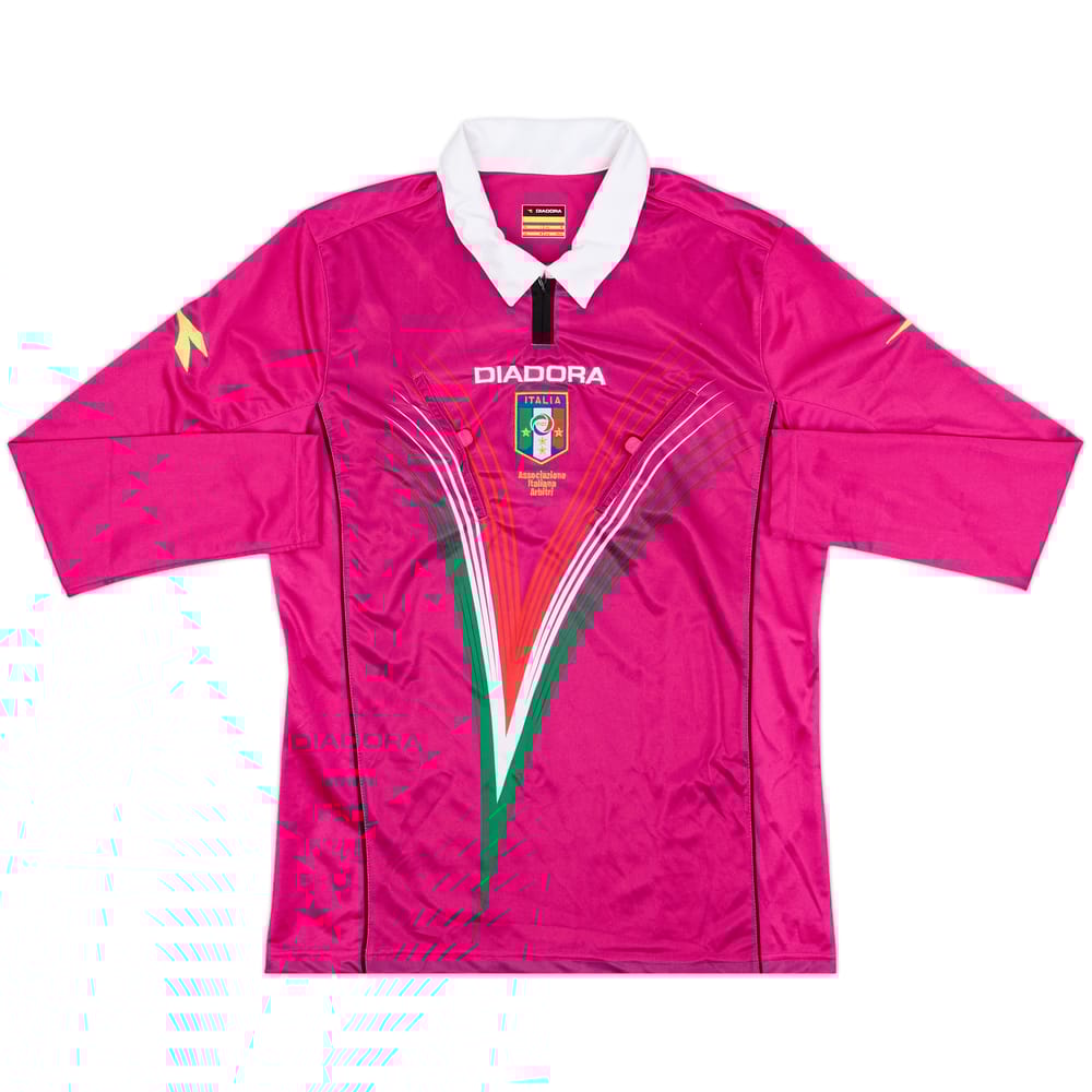 2011-12 Italy Diadora Referee L/S Shirt - 9/10 - (M)