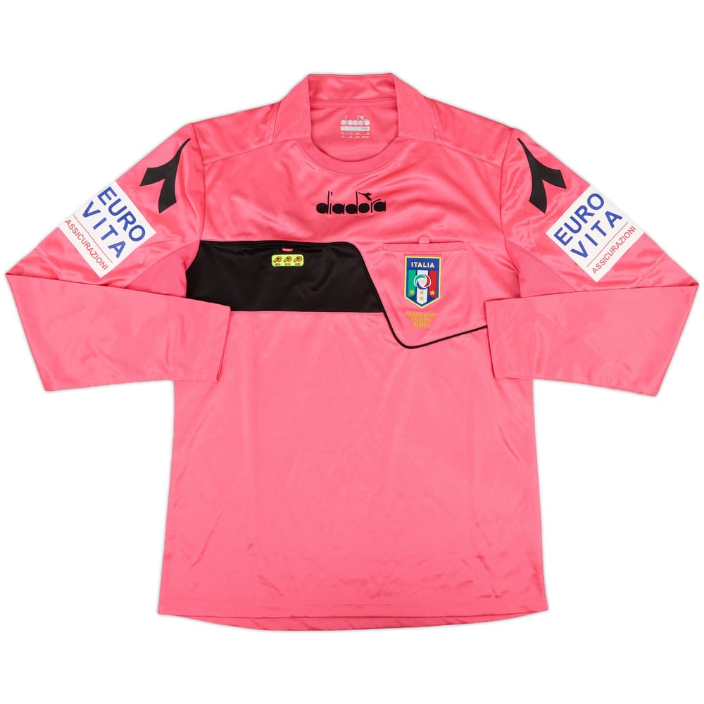 2017-18 Italy Diadora Referee L/S Shirt - 9/10 - (M)