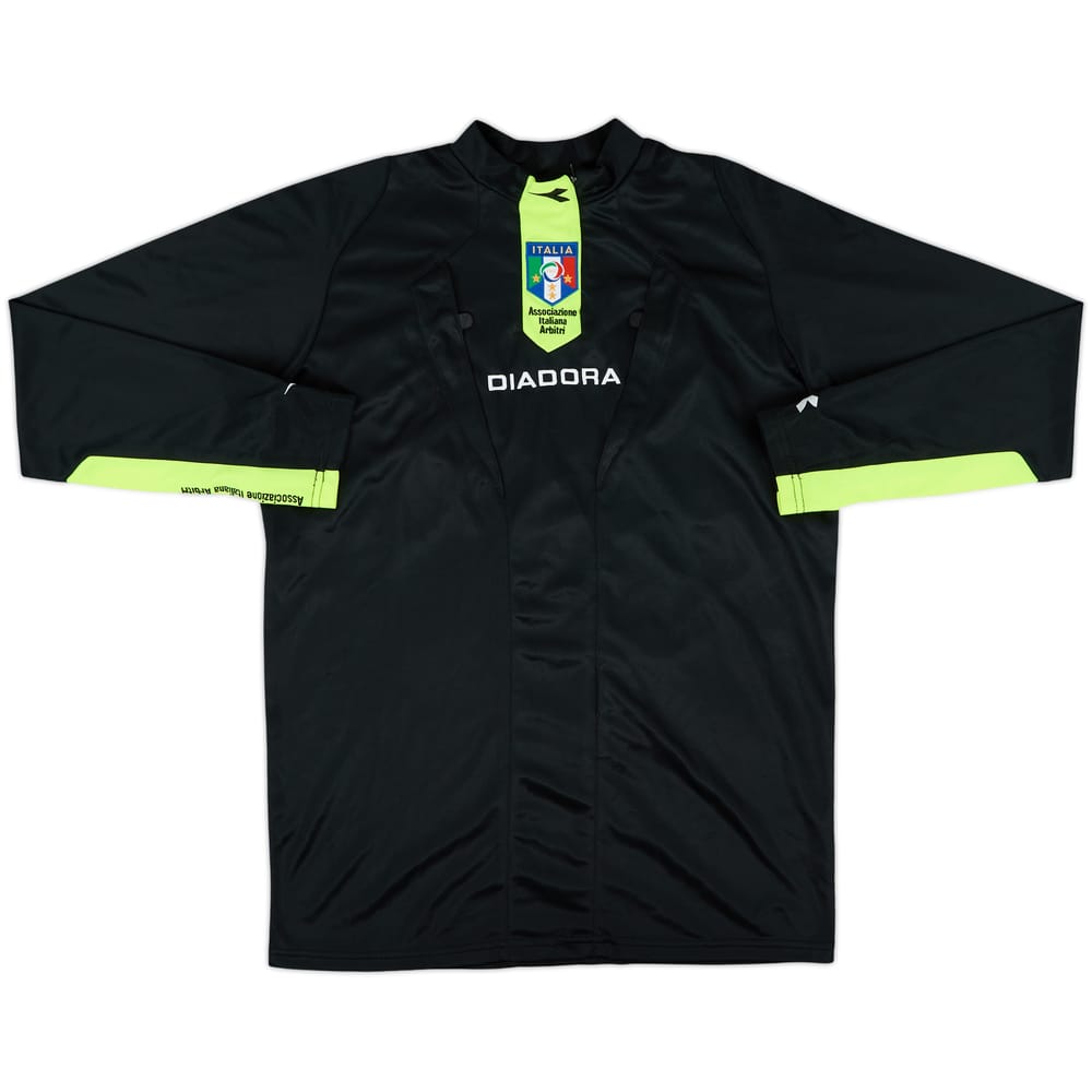 2009-10 ITALY FIGC Diadora Referee L/S Shirt - 9/10 - (M)