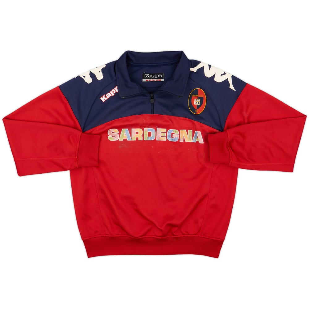 2012-13 Cagliari Kappa 1/4 Zip Drill Top - 4/10 - (M)