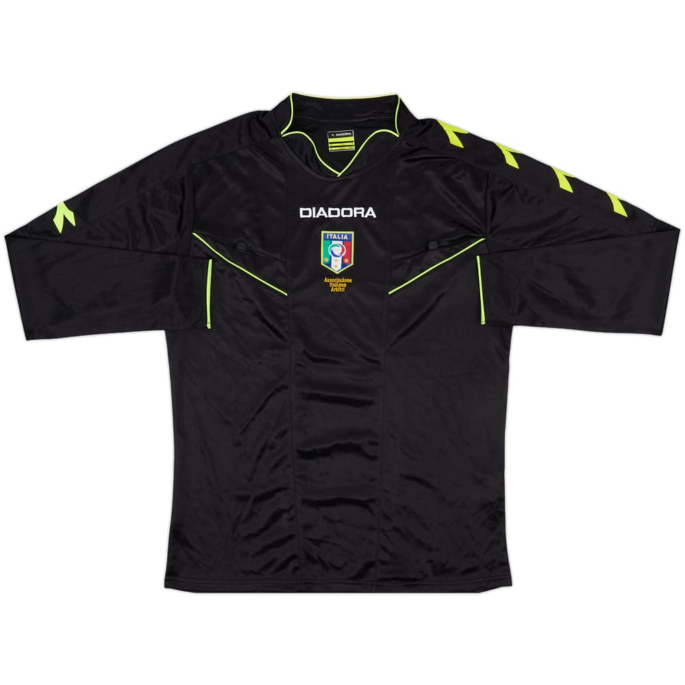 2013-15 Italy Diadora Referee L/S Shirt - 7/10 - (M)