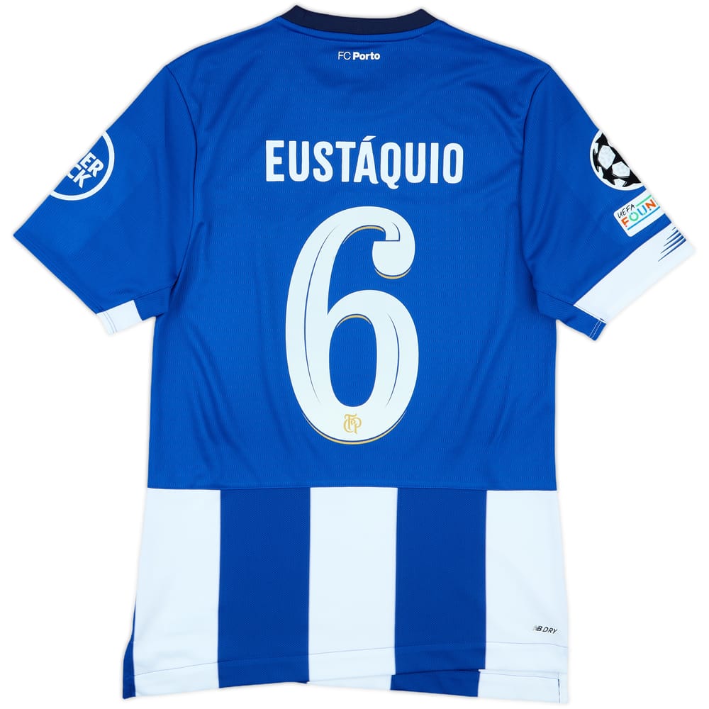 2023-24 Porto Match Issue Champions League Home Shirt Eustaquio #6