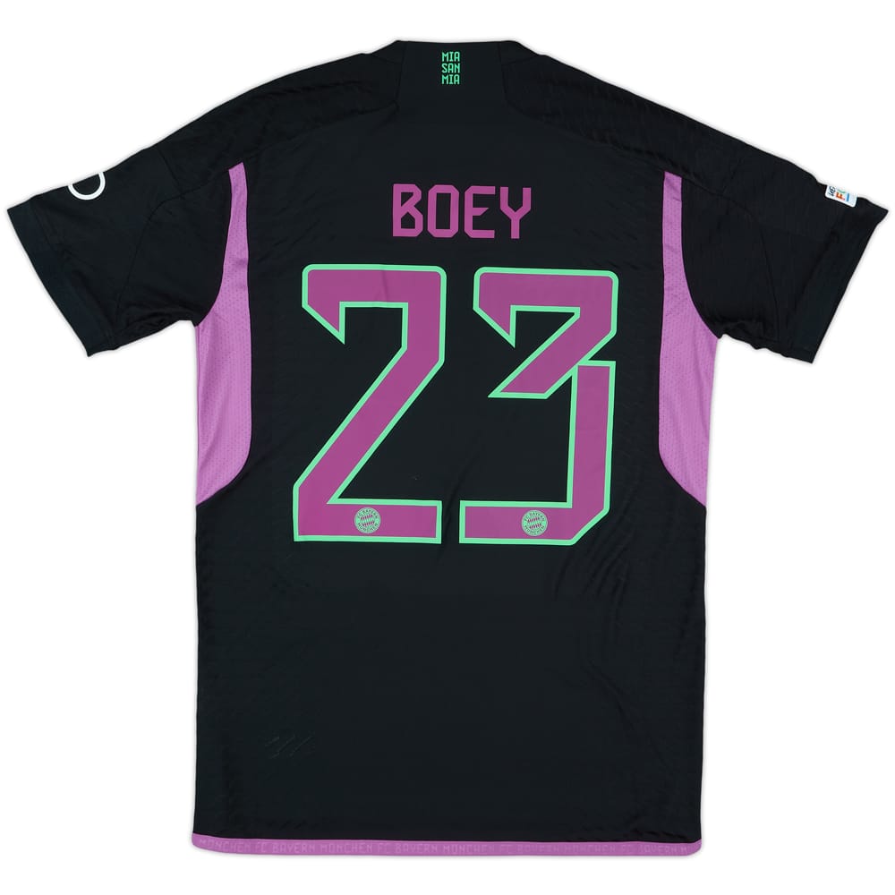 2023-24 Bayern Munich Match Issue Champions League Away Shirt Boey #23