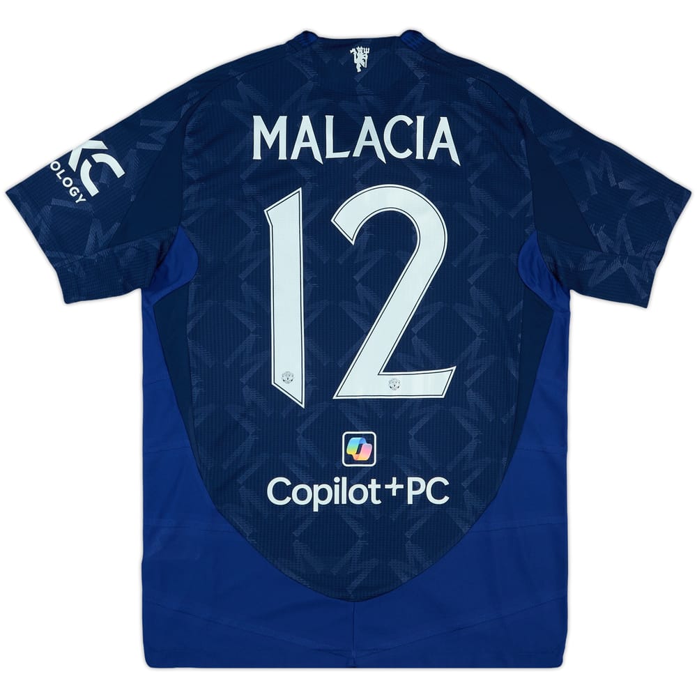 2024-25 Manchester United Match Issue FA Cup Away Shirt Malacia #12