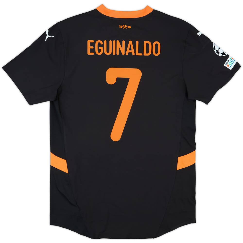 2024-25 Shakhtar Donetsk Match Issue Champions League Away Shirt Eguinaldo #7