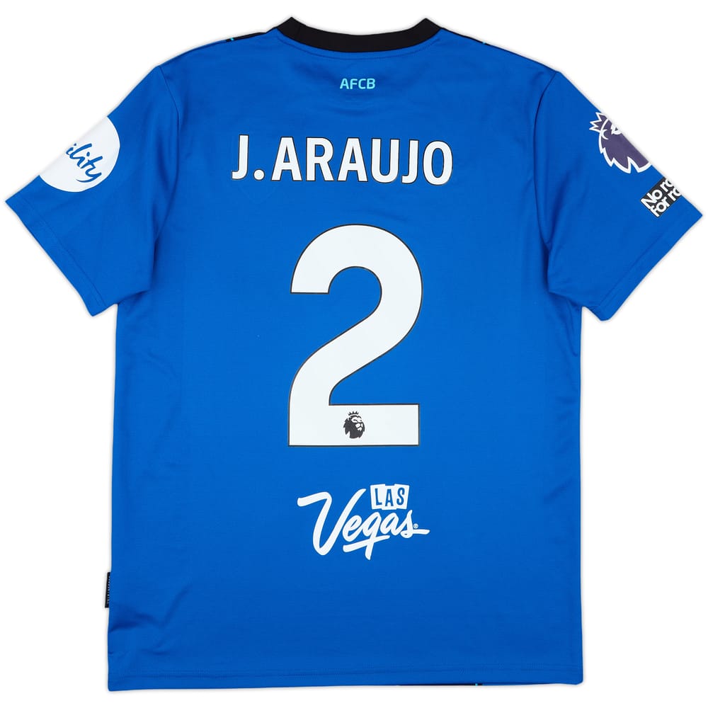 2025-26 Bournemouth Match Issue Away Shirt J.Araujo #2
