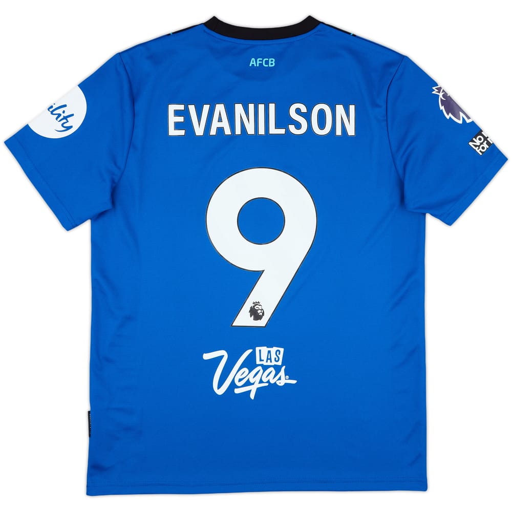 2025-26 Bournemouth Match Issue Away Shirt Evanilson #9