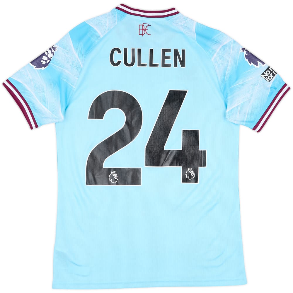 2025-26 Burnley Match Issue Away Shirt Cullen #24