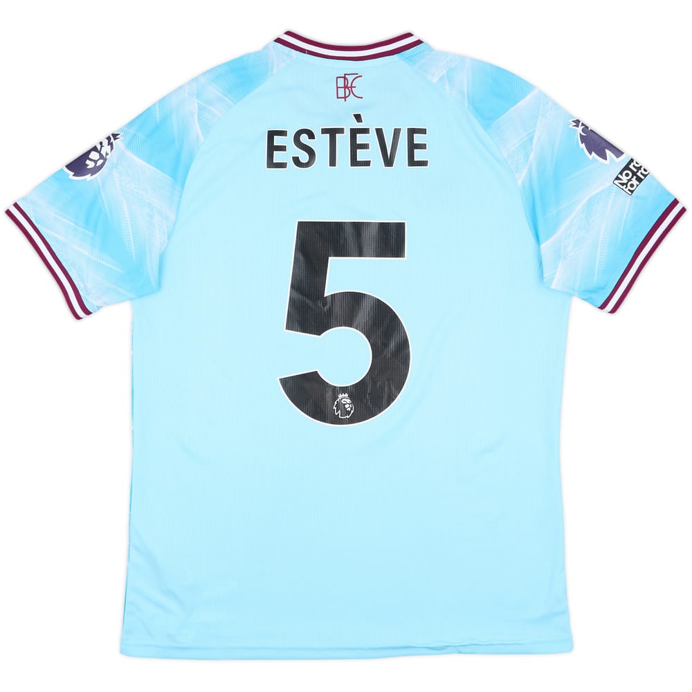 2025-26 Burnley Match Issue Away Shirt Esteve #5