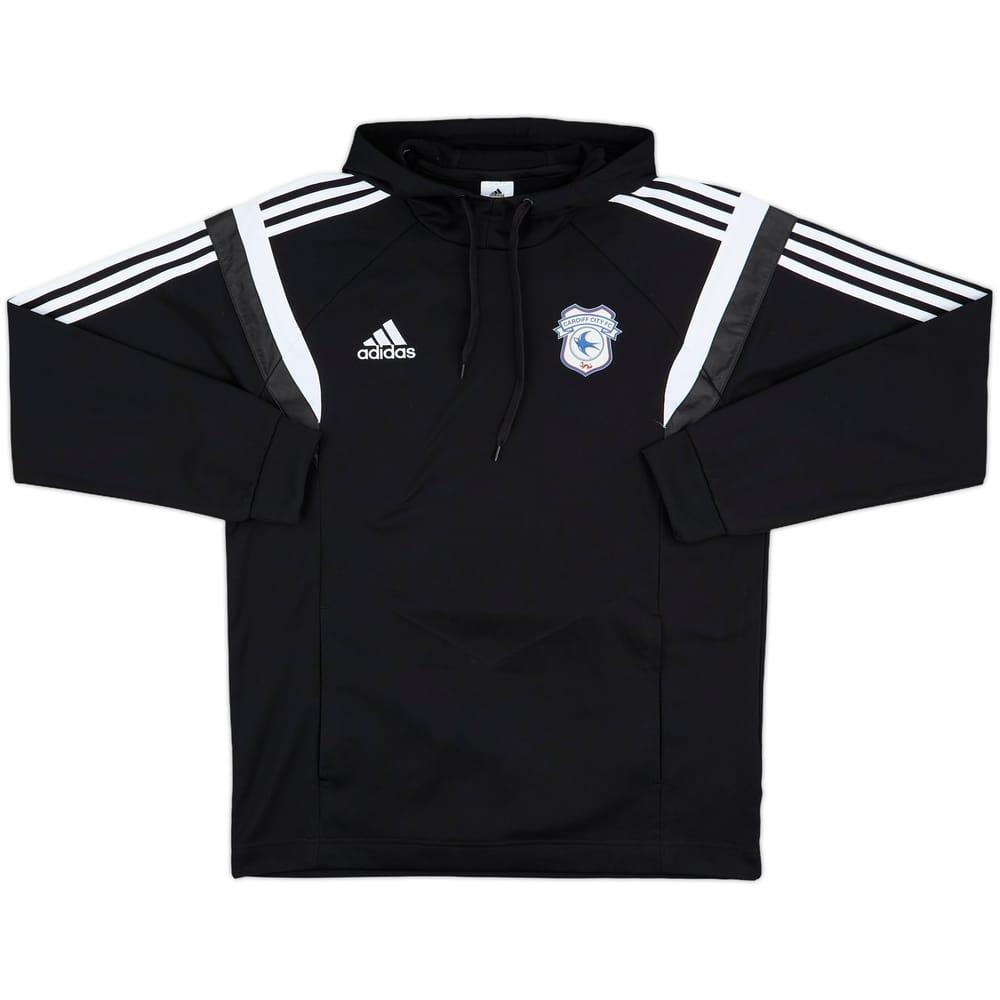 2015-16 Cardiff City adidas Hooded Sweat Top - 8/10 - (L)