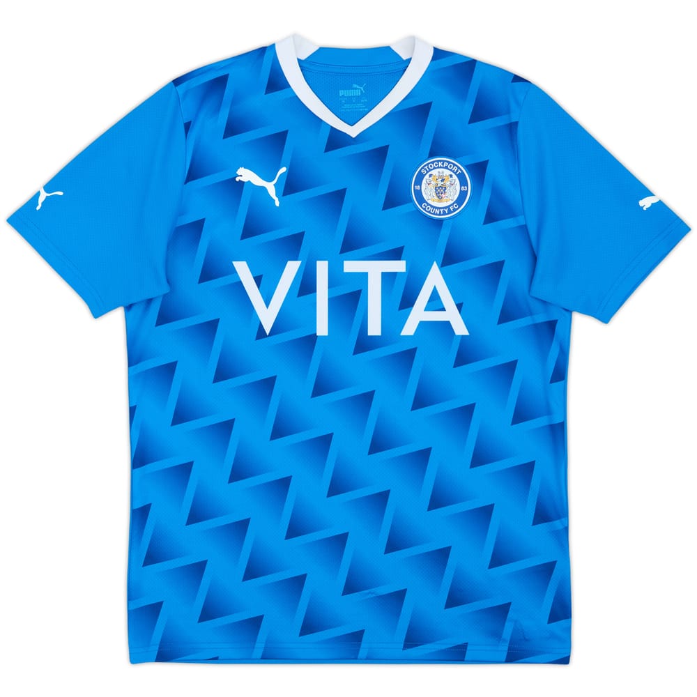 2021-22 Stockport County Home Shirt - 9/10 - (M)