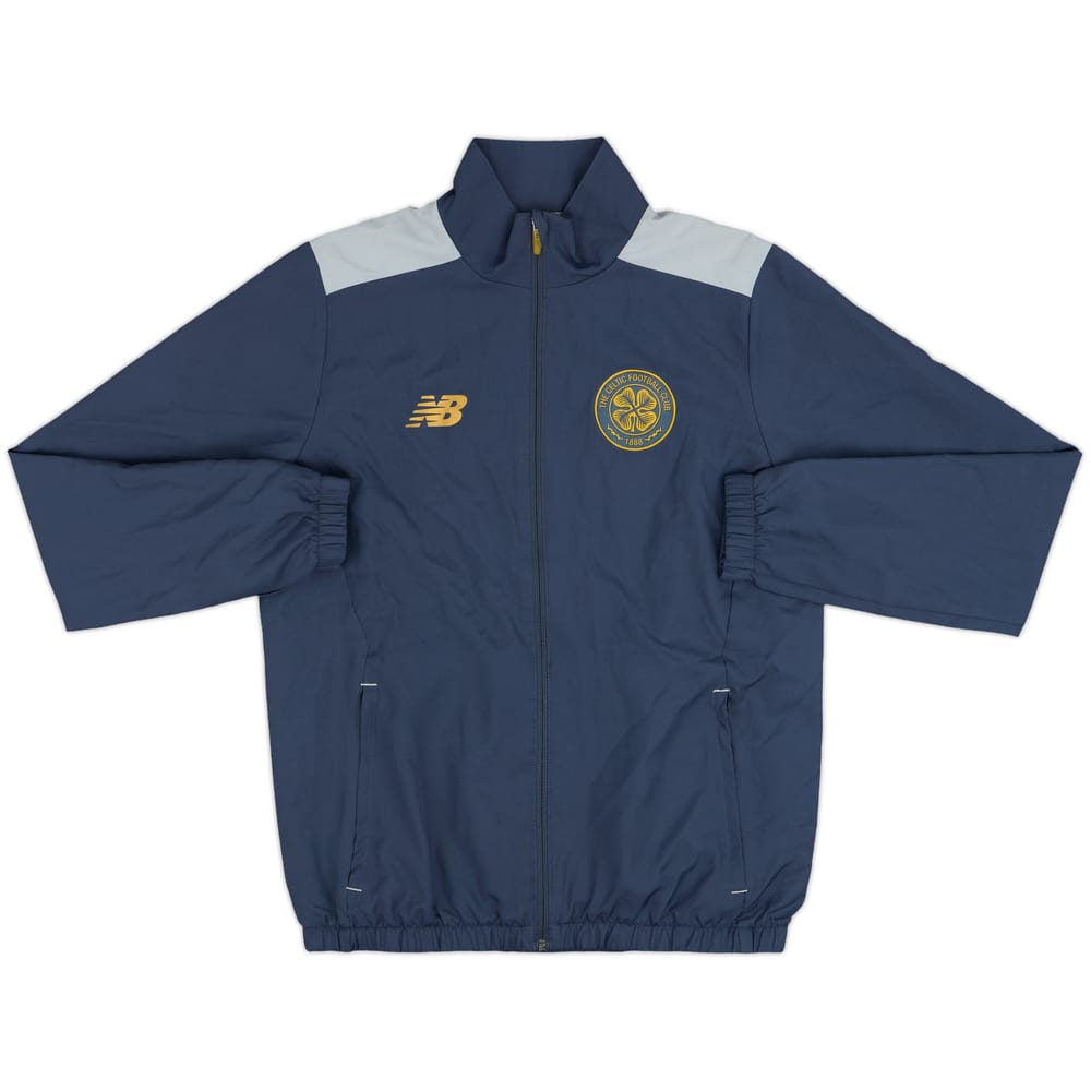2017-18 Celtic New Balance Hooded Track Jacket - 9/10 - (S)