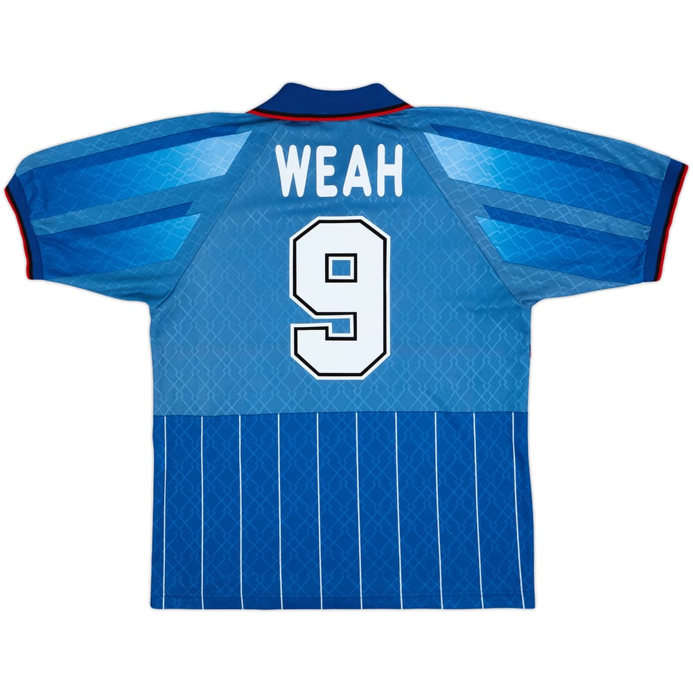 1995-96 AC Milan Fourth Shirt Weah #9 - 9/10 - (L)