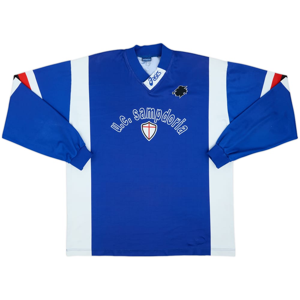 1996-97 Sampdoria Asics Training L/S Shirt - 8/10 - (XXL)