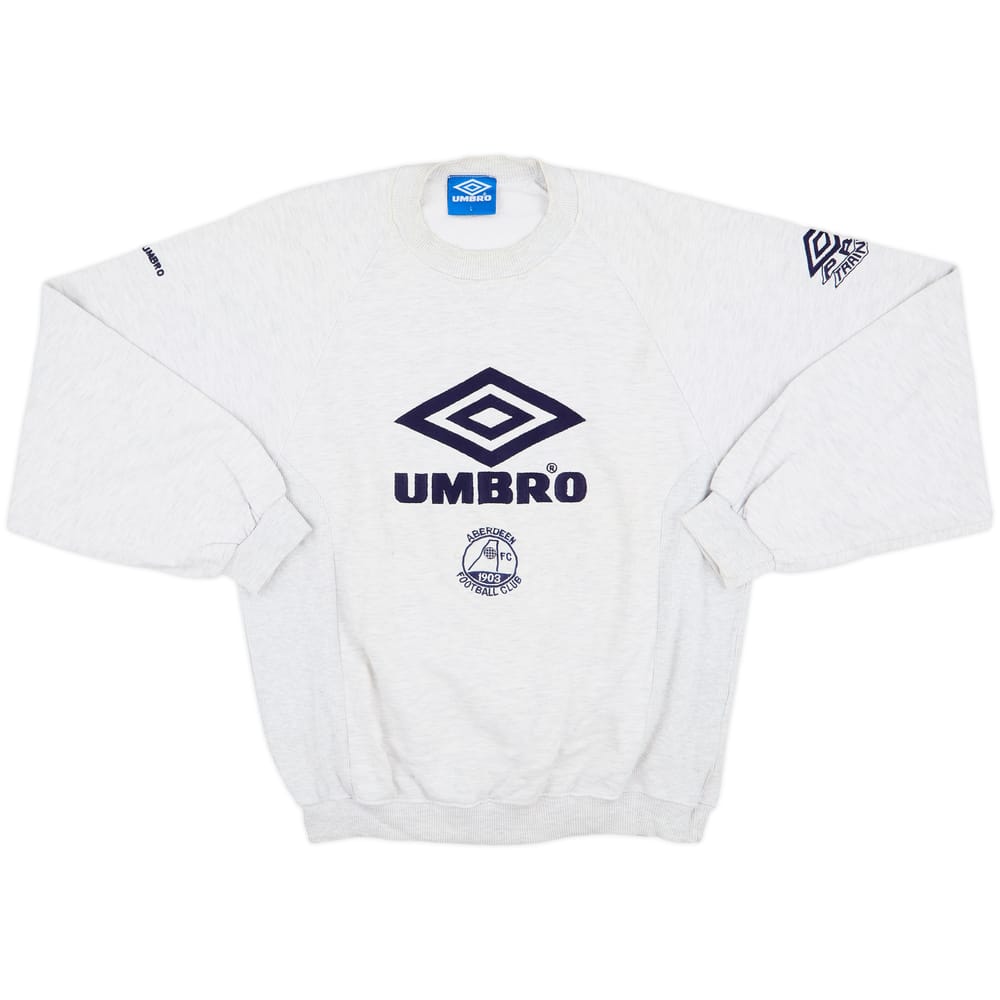 1994-95 Aberdeen Player Issue Umbro Sweat Top - 8/10 - (L)