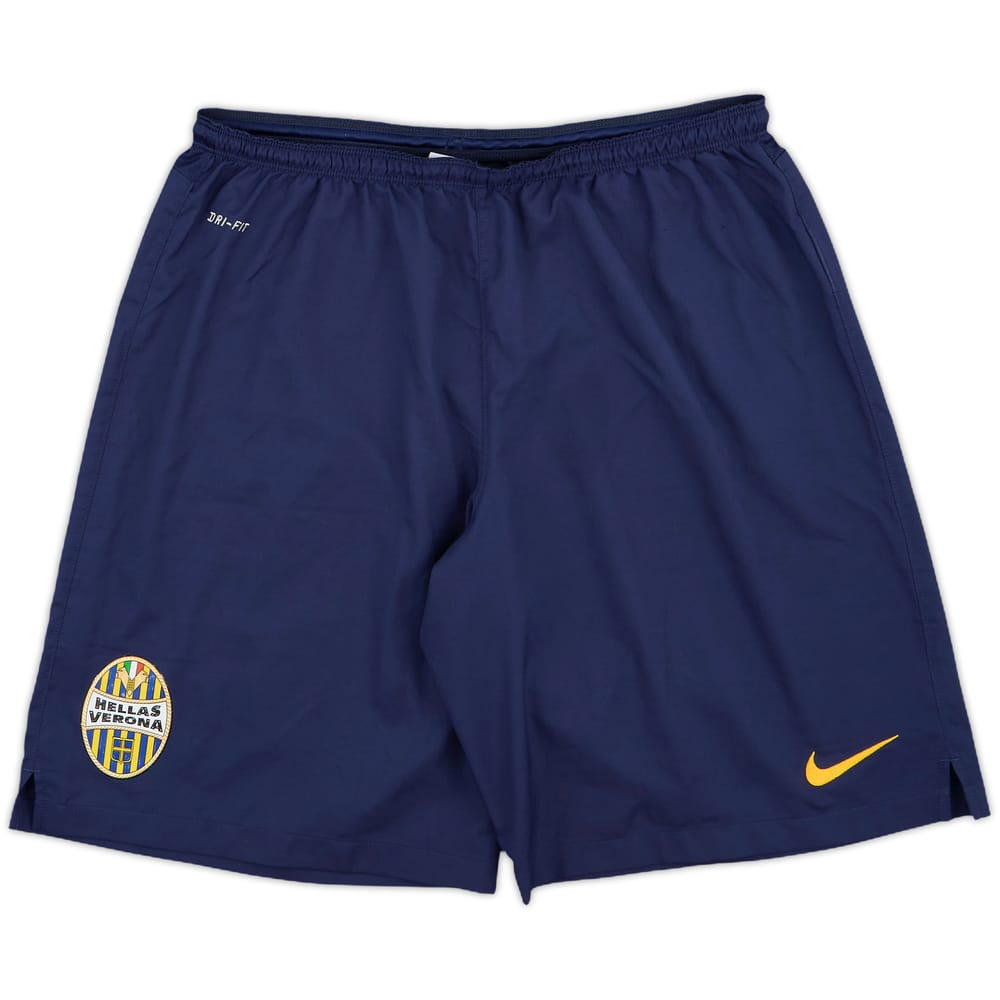 2014-15 Hellas Verona Home Shorts - 9/10 - (L)