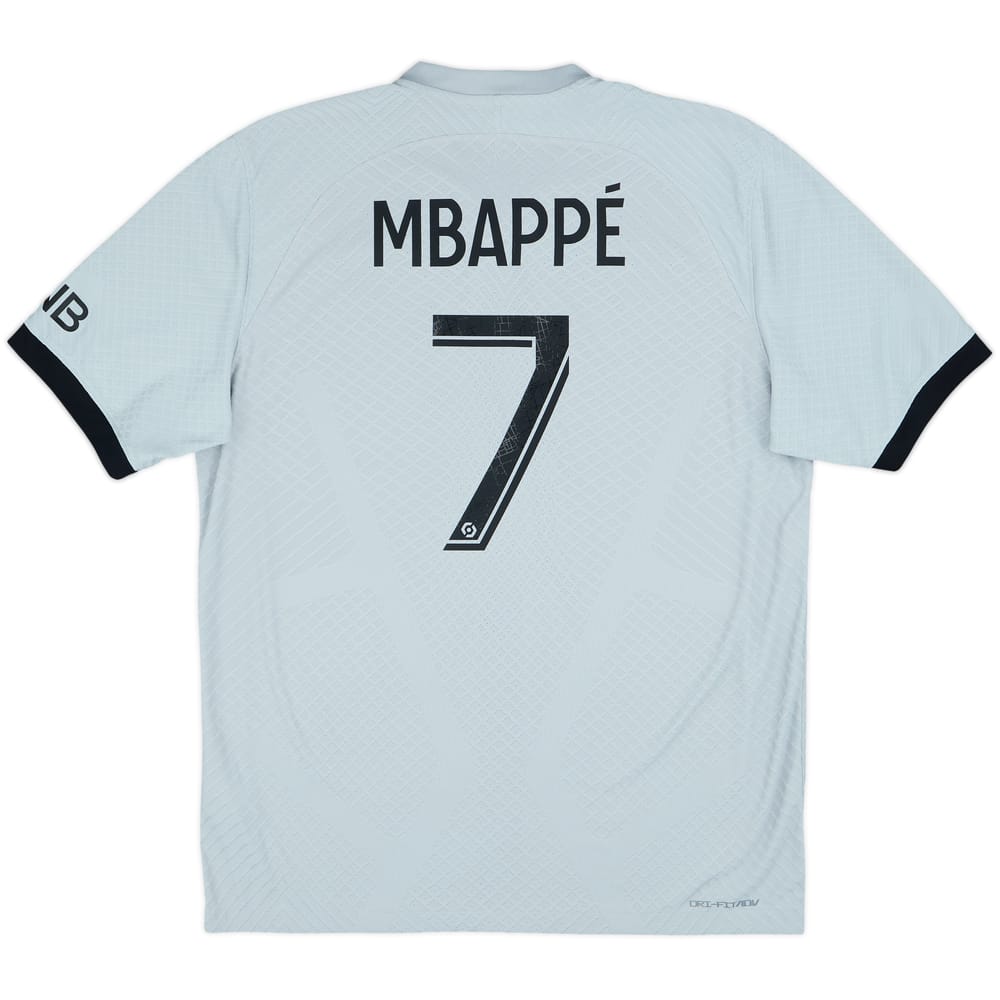 2022-23 Paris Saint-Germain Authentic Away Shirt Mbappe #7 - 9/10 - (L)