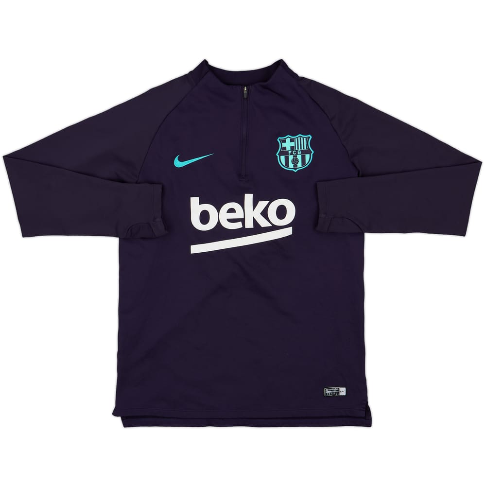 2018-19 Barcelona Nike 1/4 Zip Drill Top - 8/10 - (M)