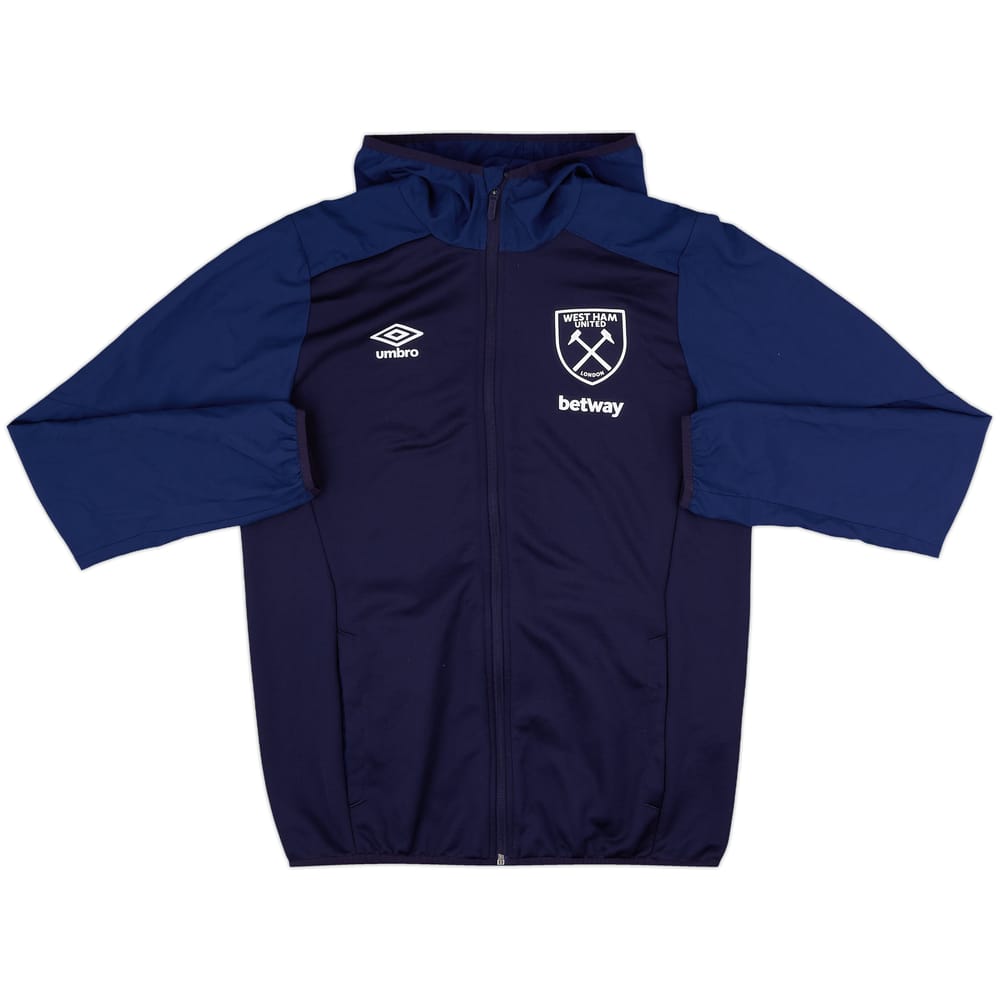 2017-18 West Ham Umbro Hooded Track Jacket - 9/10 - (M)