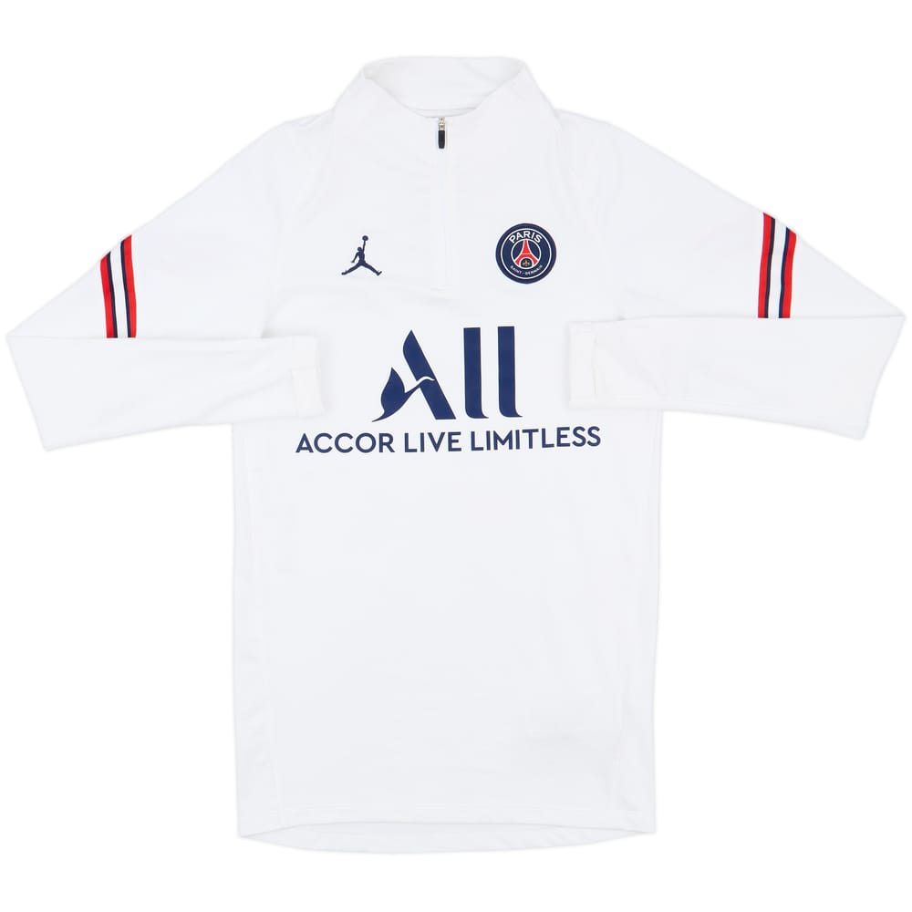 2021-22 Paris Saint-Germain Nike 1/4 Zip Training Top - 9/10 - (XS)