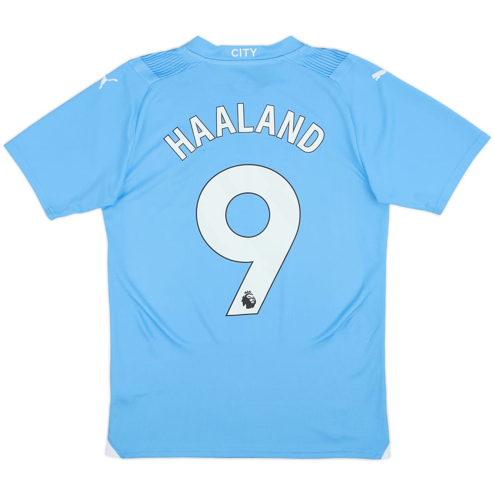 2023-24 Manchester City Home Shirt Haaland #9 - 10/10 - (S)