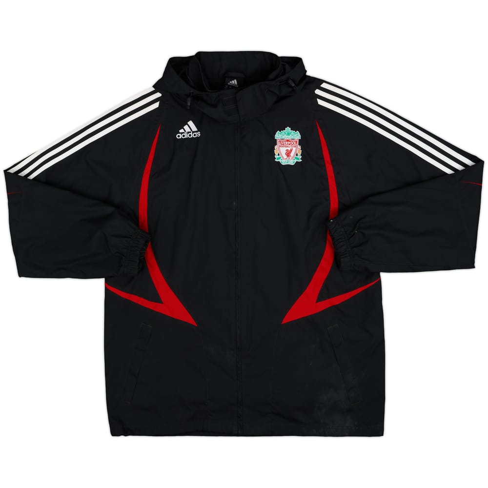 2007-08 Liverpool adidas Hooded Rain Jacket - 6/10 - (L)