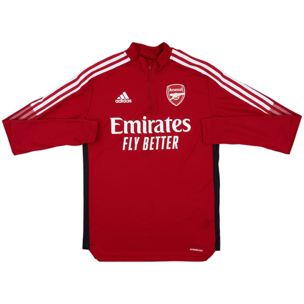 2021-22 Arsenal adidas 1/4 Zip Training Top - 10/10 - (S)