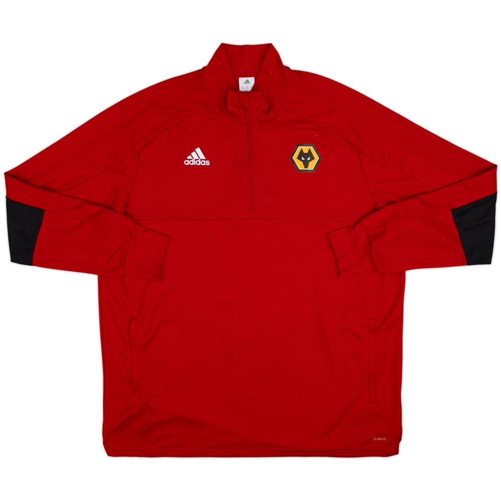 2018-19 Wolves adidas 1/4 Zip Sweat Top - 7/10 - (XXL)