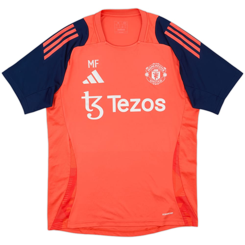 2024-25 Manchester United Staff Issue adidas Training Shirt 'MF' - 9/10 - (M)