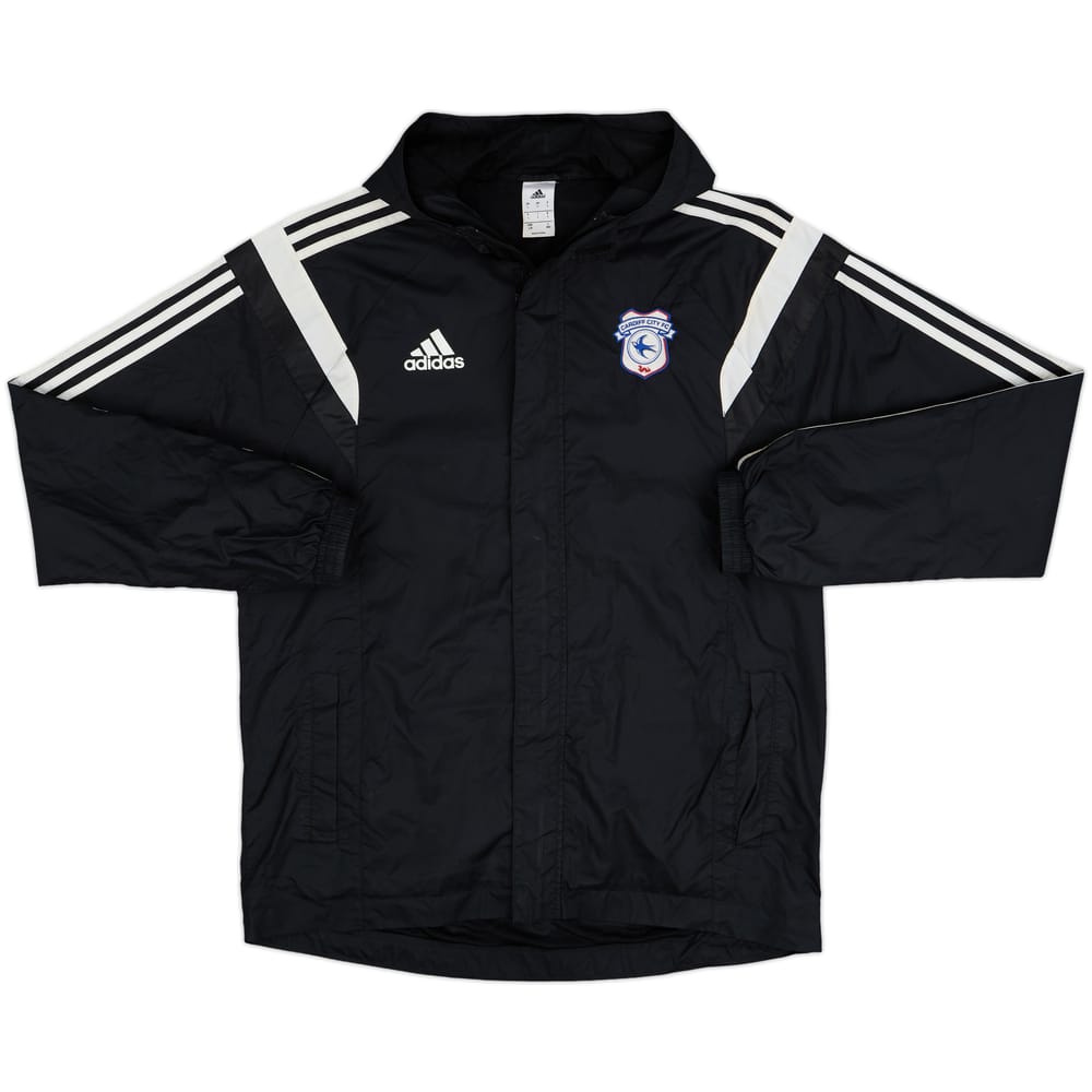2014-15 Cardiff City adidas Hooded Rain Jacket - 7/10 - (L)