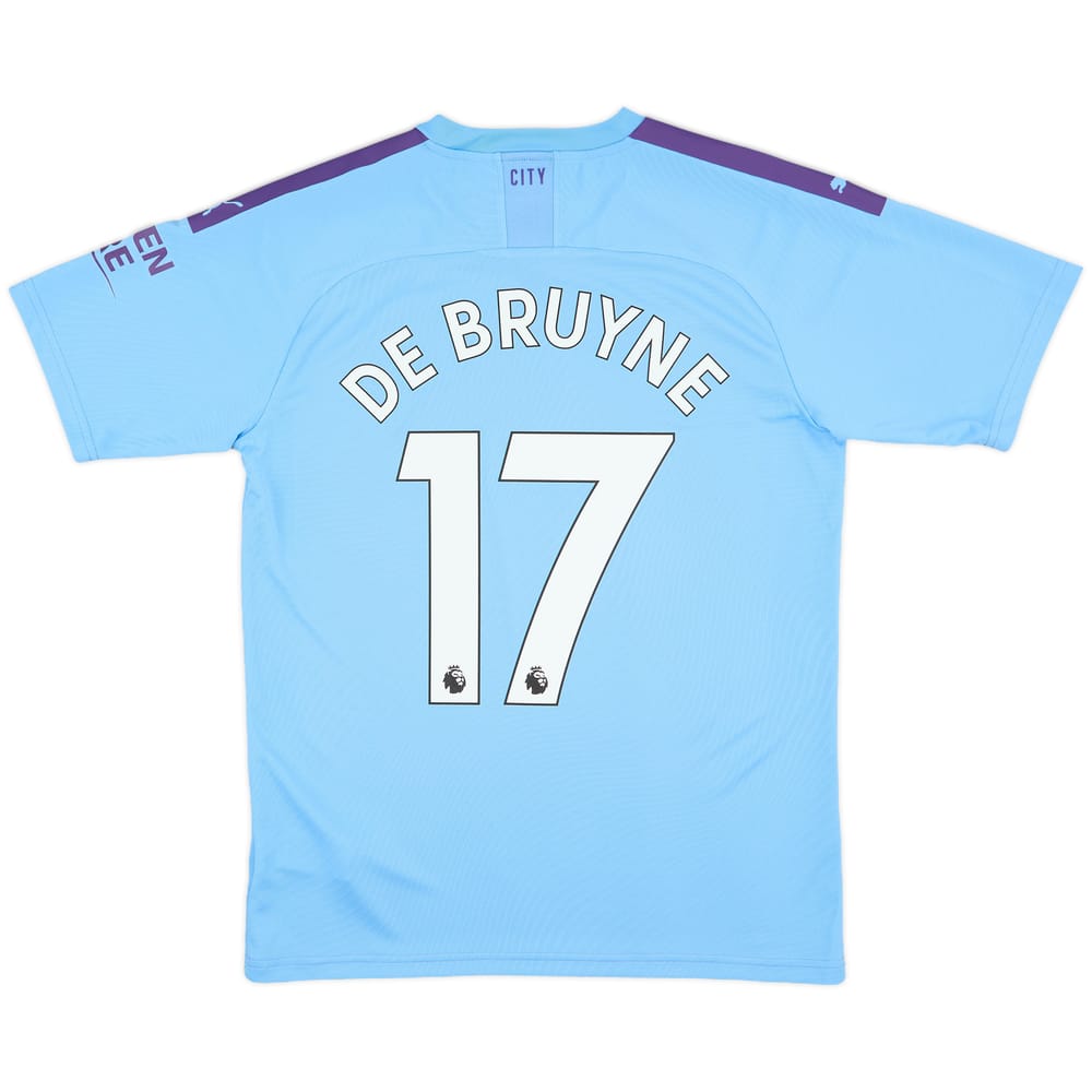 2019-20 Manchester City Home Shirt De Bruyne #17 - 9/10 - (M)