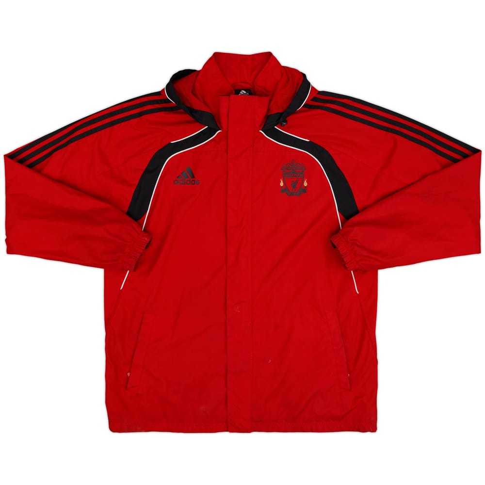 2010-11 Liverpool adidas Hooded Rain Jacket - 7/10 - (L/XL)