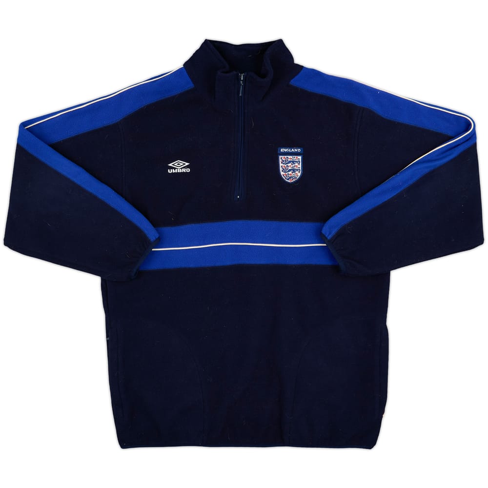 2000-02 England Umbro 1/4 Zip Fleece Top - 8/10 - (M)