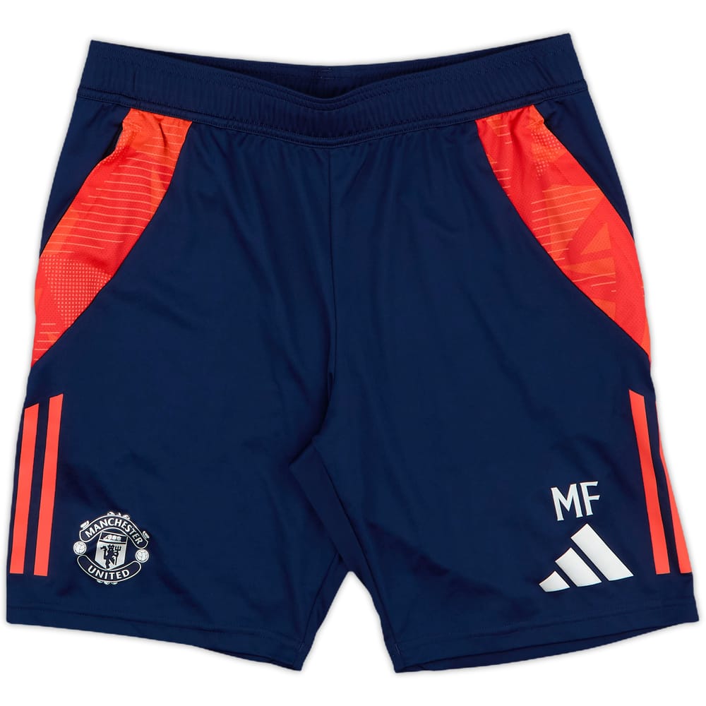 2023-24 Manchester United Staff Issue adidas Training Shorts 'MF' - 10/10 - (M)