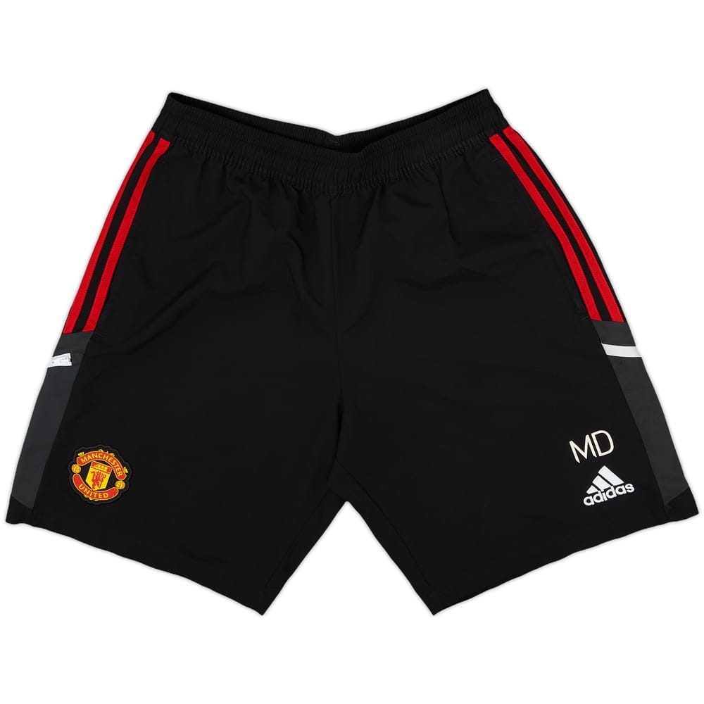 2022-23 Manchester United adidas Staff Issue Training Shorts MD - 10/10 - (M)