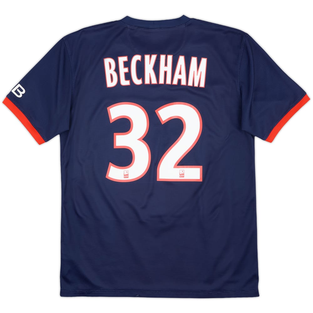 2013-14 Paris Saint-Germain Home Shirt Beckham #32 - 9/10 - (M)