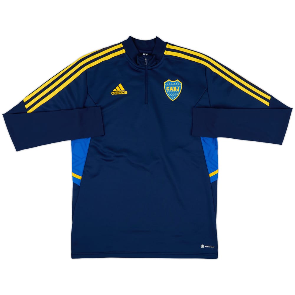 2022 Boca Juniors adidas 1/4 Zip Training Top - 10/10 - (M)