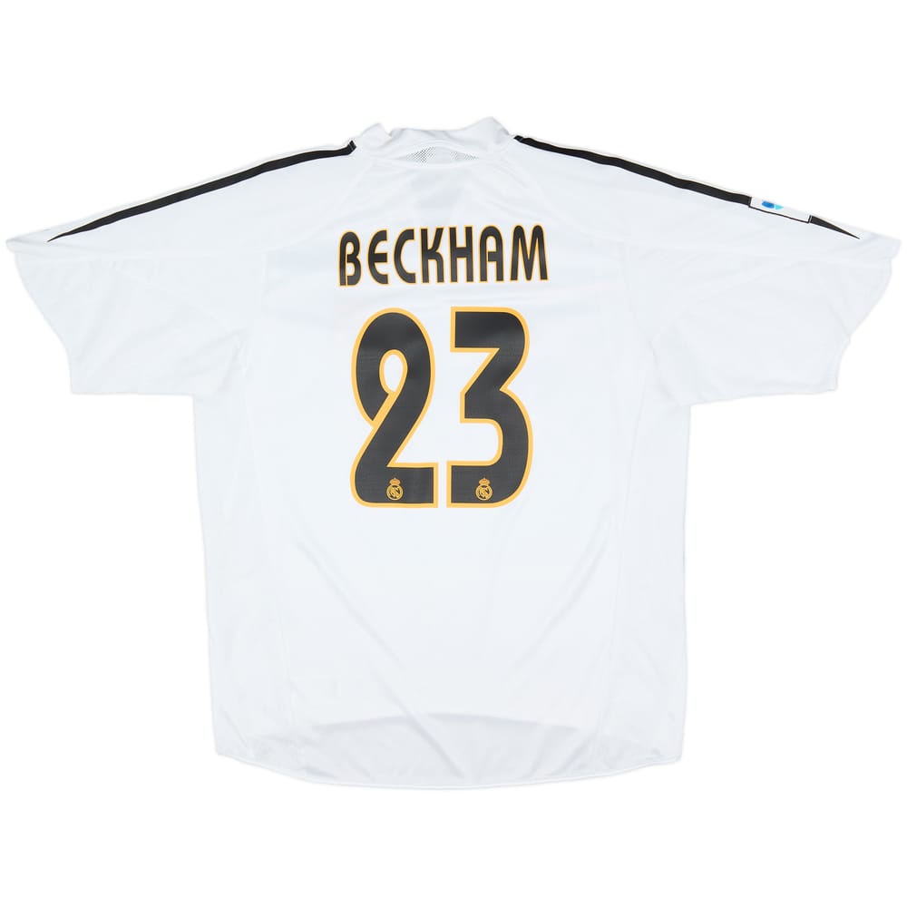 2004-05 Real Madrid Home Shirt Beckham #23 - 8/10 - (L)