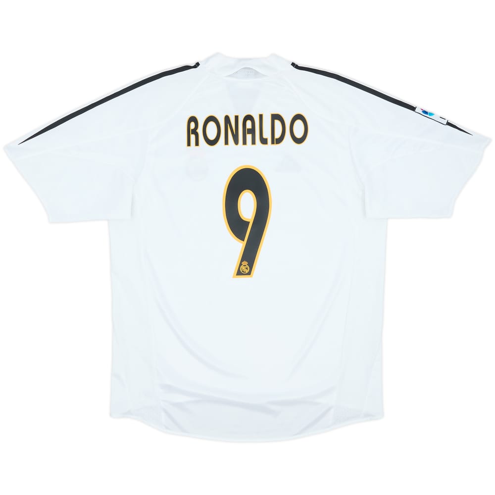 2004-05 Real Madrid Home Shirt Ronaldo #9 - 8/10 - (L)
