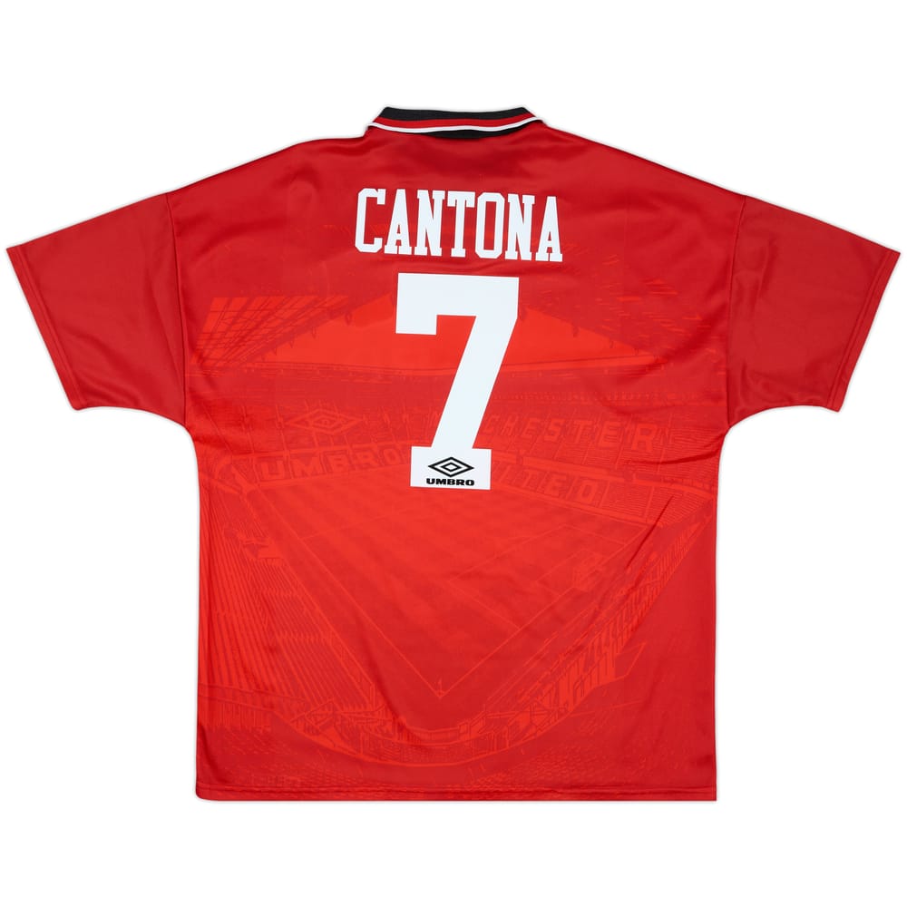 1994-96 Manchester United Home Shirt Cantona #7 - 10/10 - (XL)