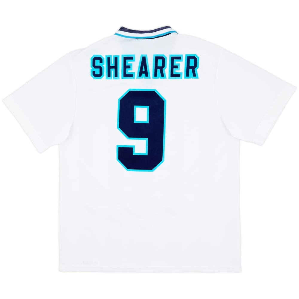 1995-97 England Home Shirt Shearer #9 - 8/10 - (XL)