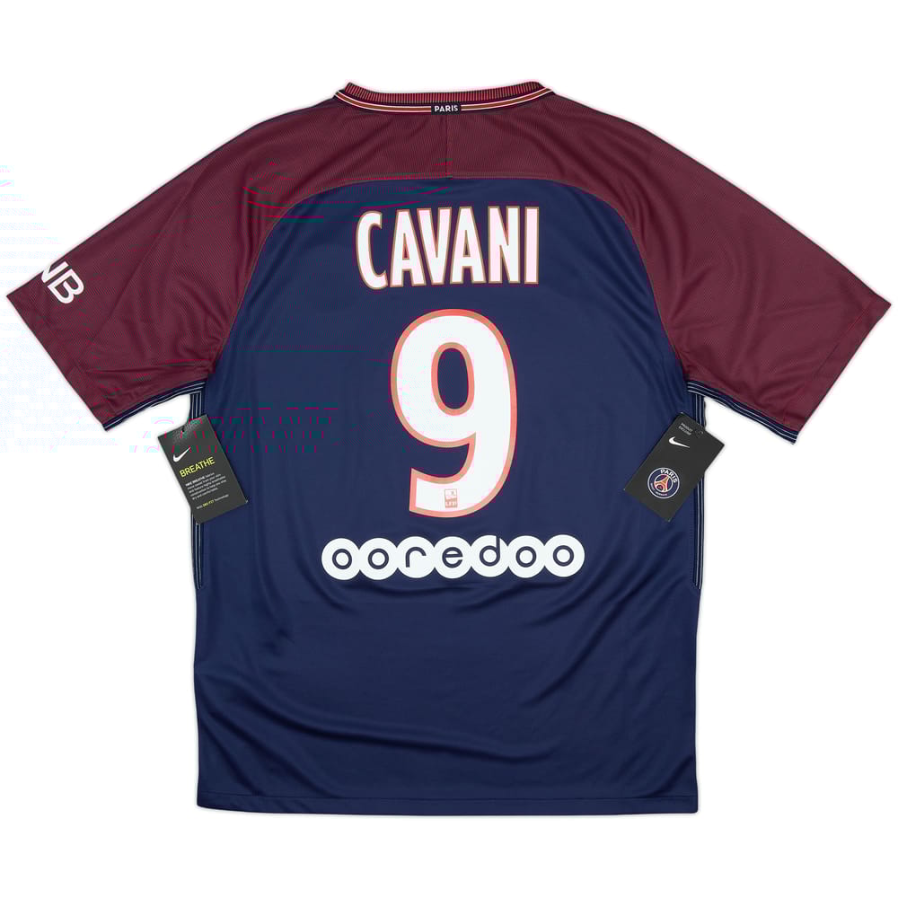 2017-18 Paris Saint-Germain Home Shirt Cavani #9 (M)