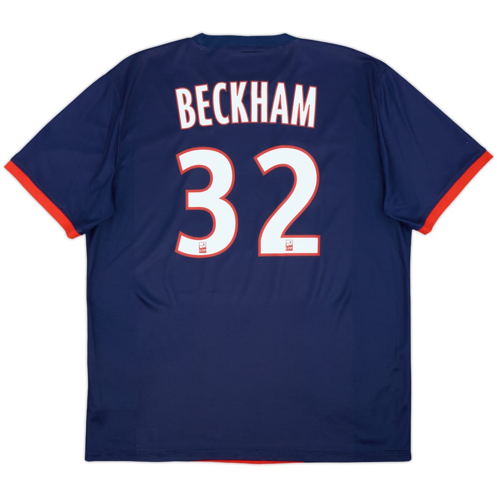 2013-14 Paris Saint-Germain Home Shirt Beckham #32 - 8/10 - (XL)